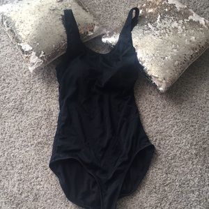 One piece spandex swim suit